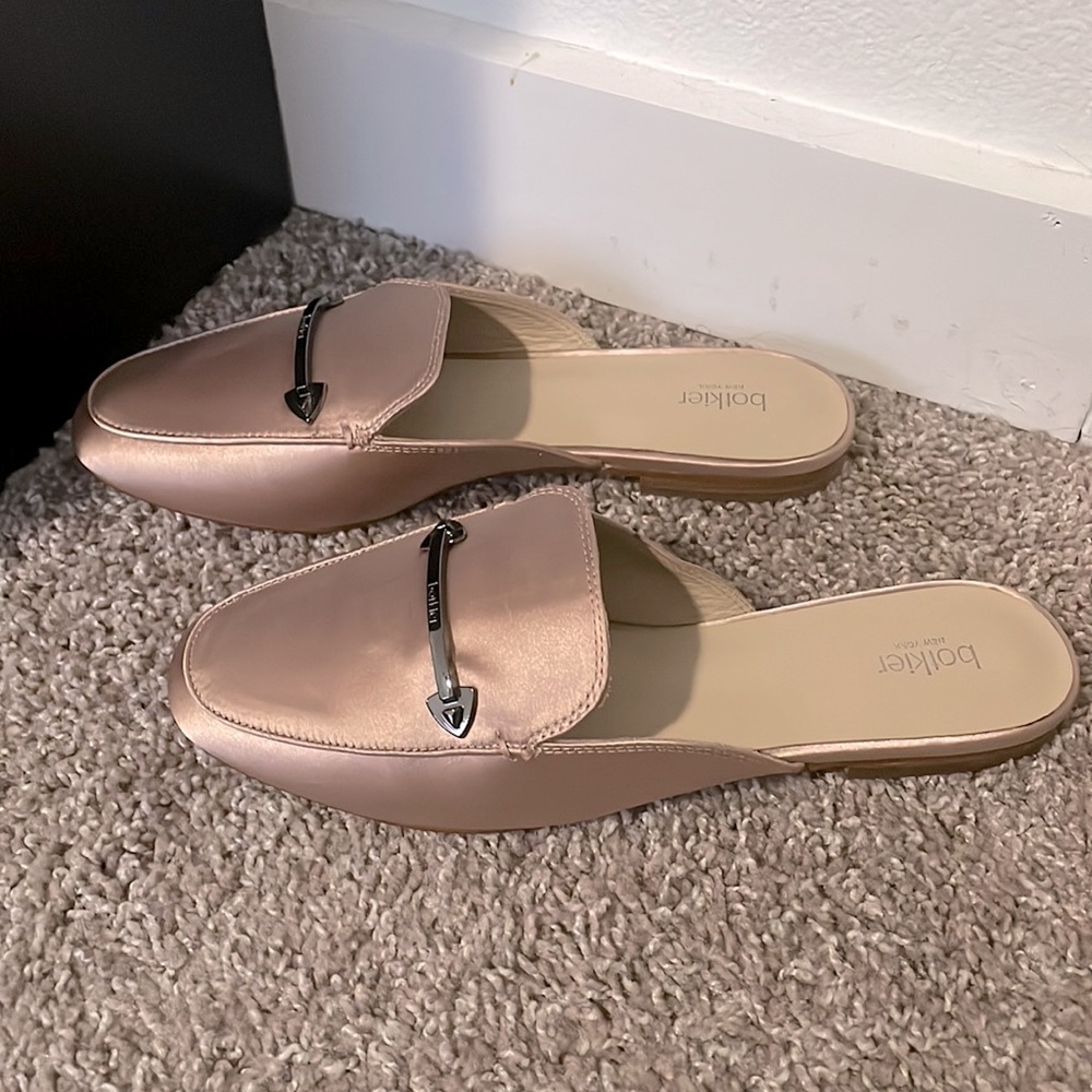 Botkier New York Clare Loafer Mule In Satin Pink - Picture 3 of 6
